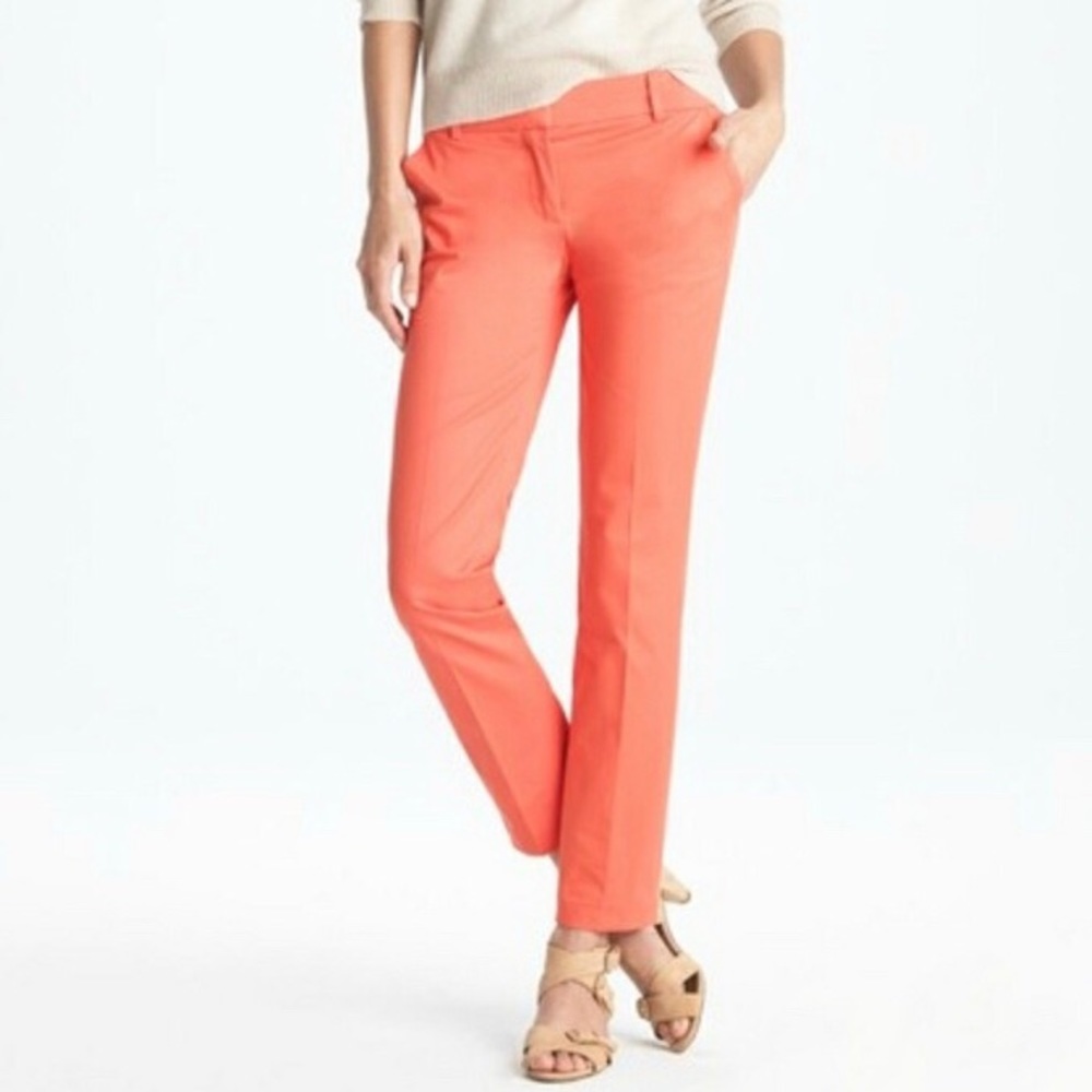 J. Crew coral cafe Capri size 6 NWT pants trousers